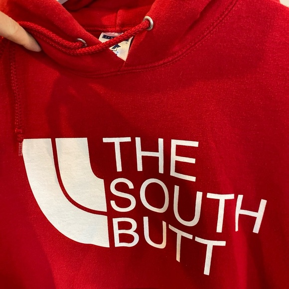 The South Butt Hoodie Red Adult Small - Picture 2 of 4